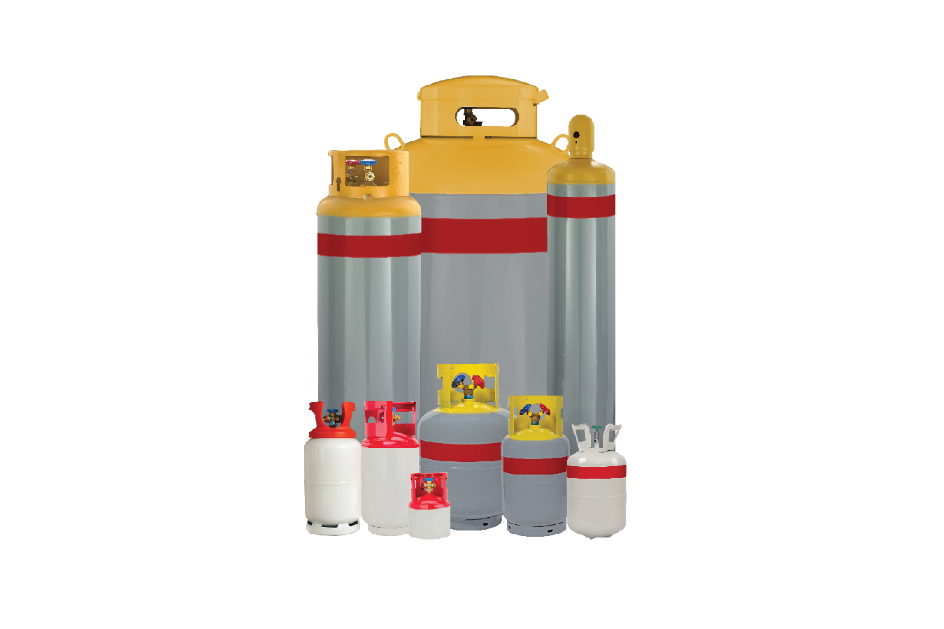 Refrigerant cylinder product family