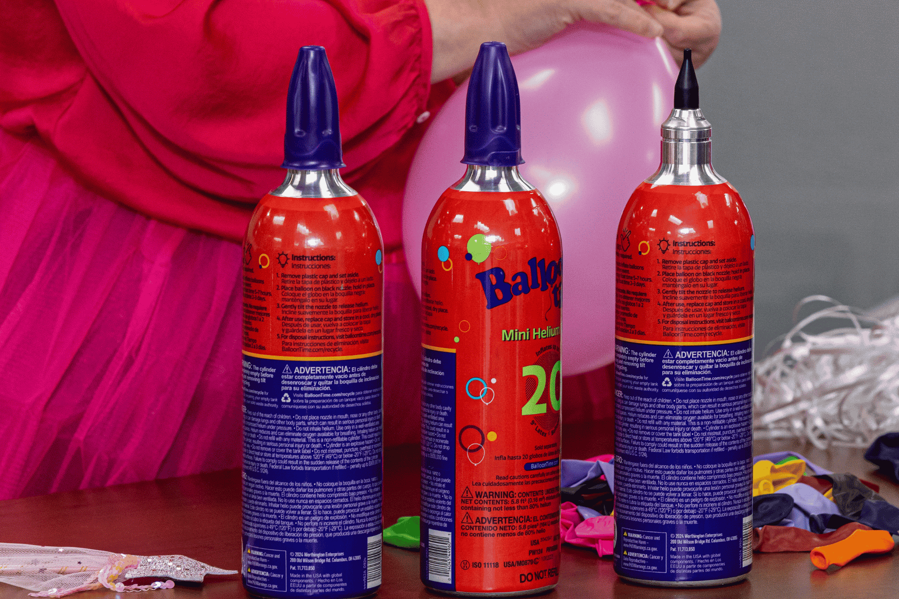 mini balloon time tanks